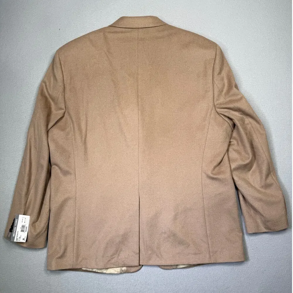 Michael Kors Men's Wool Cashmere Blend Lux Classic-Fit Sport Coat Camel 50L $395